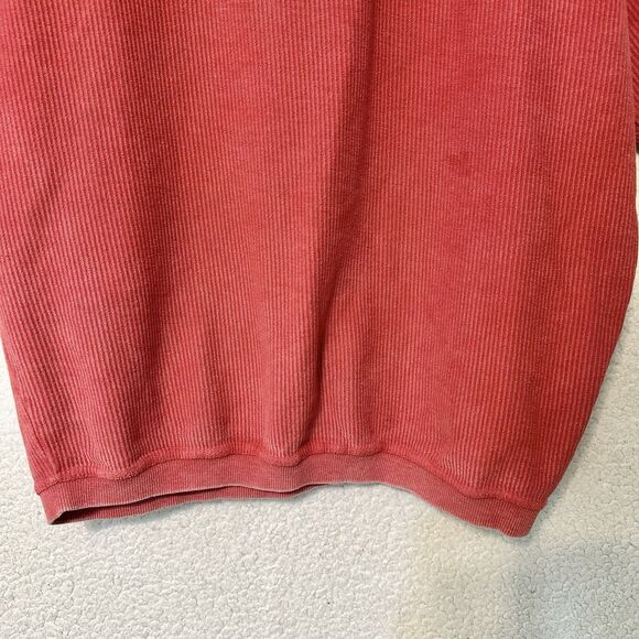 Chicka-d Ribbed Corded Crop Top Boxy‎ Pullover Red Oklahoma  Size S - Picture 5 of 14